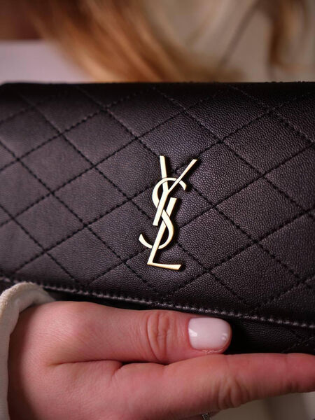 Сумка Saint Laurent женский кожа черный 174314-2