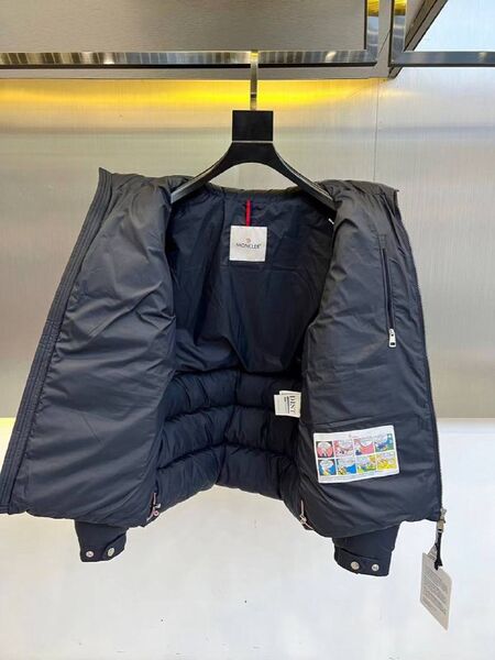 Мужской пуховик Moncler Solayan Hooded мужской синий n3029816-1-2