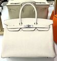 Сумка Hermès Birkin 35 женский кожа белый 141279-1