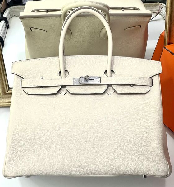 Сумка Hermès Birkin 35 женский кожа белый 141279