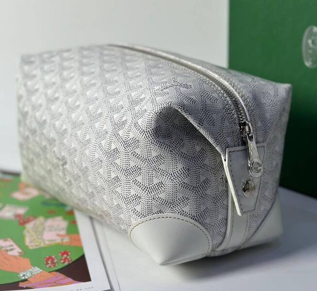 Косметичка Goyard женский кожа графитовый 156913