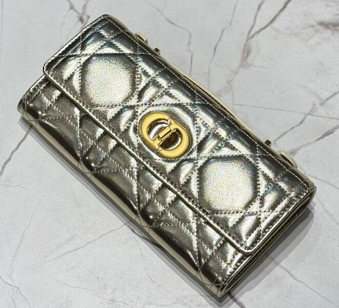 Клатч Christian Dior женский кожа бронзовый 174994
