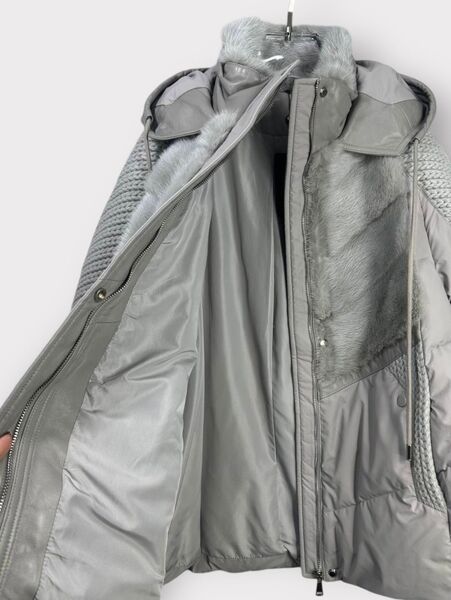 Пуховик Loro Piana женский графитовый 165970-3