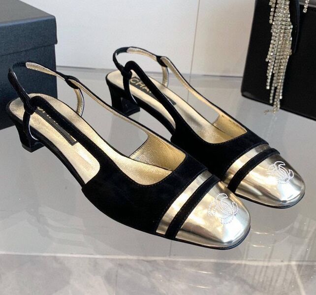 Туфли Chanel женский замша черный 136982