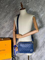 Мужская сумка мессенджер Louis Vuitton мужской кожа синий 132931-2