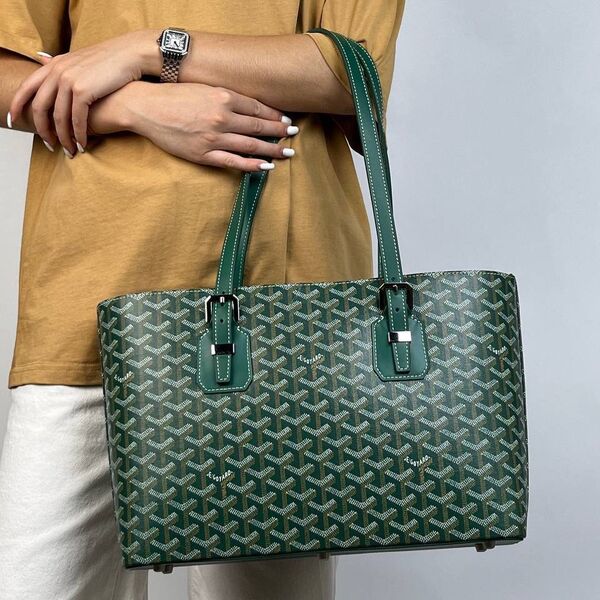 Сумка Goyard женский кожа болотный 156599
