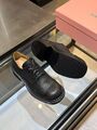 Женские дерби Miu Miu женский кожа черный w7782368-1-3