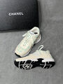 Кроссовки Chanel женский кожа swift темно-бежевый 118372-2