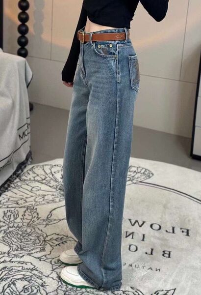 Джинсы Celine женский джинса бирюзовый 105165