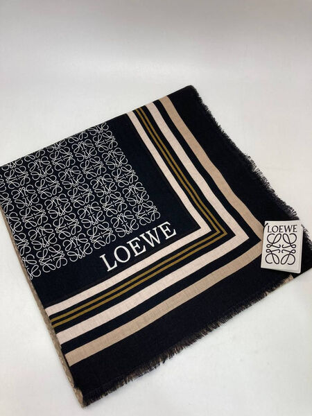 Платок Loewe женский кашемир черный 164232