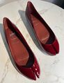 Балетки Christian Louboutin женский кожа бордовый 185475-1