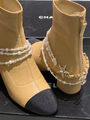 Ботильоны Chanel женский кожа бежевый 161856-3