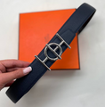 Мужской ремень Hermès мужской кожа черный 52628-1