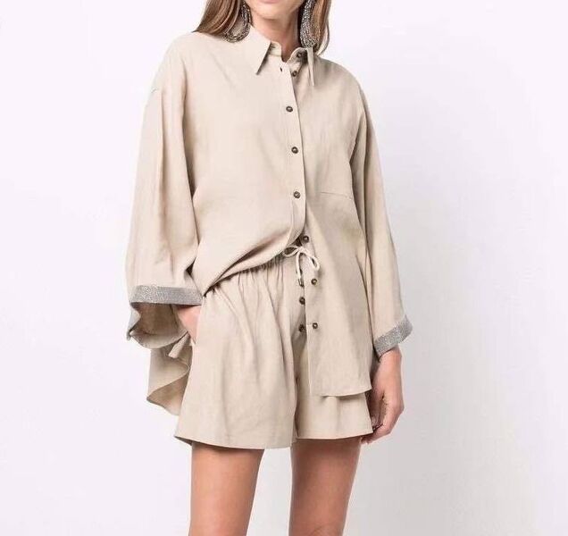 Костюм Brunello Cucinelli женский бежевый 116502