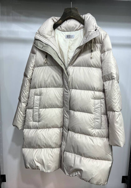 Пуховик Brunello Cucinelli женский графитовый 129969-2