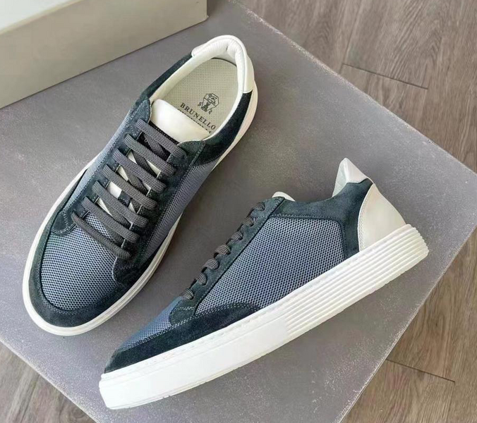 Мужские кеды Brunello Cucinelli мужской замша черный 46006