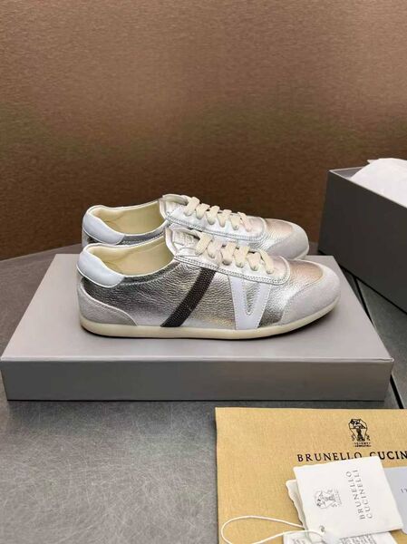 Женские кеды Brunello Cucinelli женский кожа графитовый z8986782-1-7
