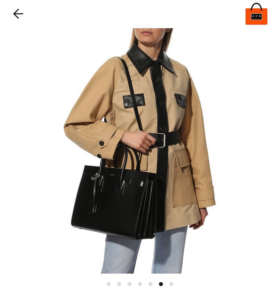 Сумка Saint Laurent женский кожа черный 183345-2
