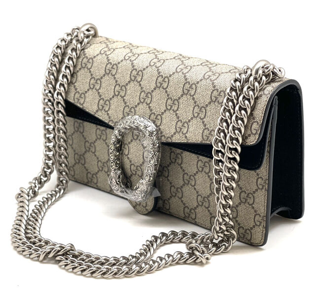 Сумка Gucci женский кожа графитовый 98550-2