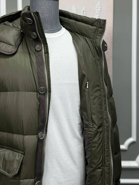 Мужской пуховик Tom Ford мужской болотный 167307-6
