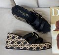 Шлепки Christian Dior женский кожа swift черный,серебристый 192533