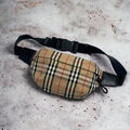Мужская сумка слинг Burberry мужской текстиль бежевый 123794-2