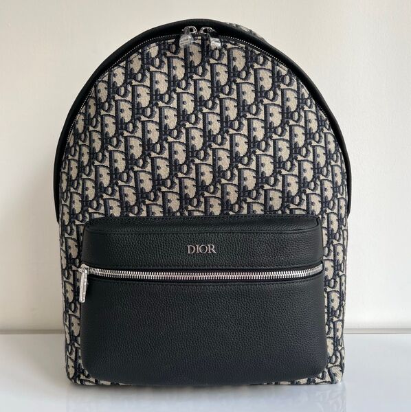 Мужской рюкзак Christian Dior мужской кожа черный 149874