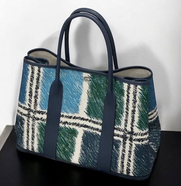 Сумка Hermès женский текстиль бирюзовый 186162
