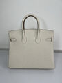 Сумка Hermès Birkin 25 ручная работа женский кожа белый 75284-3