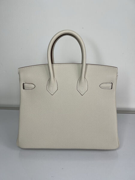 Сумка Hermès Birkin 25 ручная работа женский кожа белый 75284-3