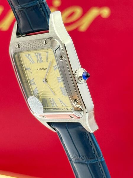Мужские часы Cartier Suntos-Dumont мужской кожа синий y2308881-1-6