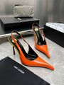 Женские туфли Saint Laurent женский кожа оранжевый z7940016-1-6