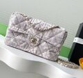 Сумка Chanel женский текстиль графитовый 192437-1