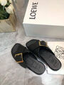 Шлепки Loewe женский кожа черный 182706-1