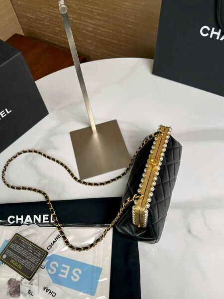 Сумка Chanel женский кожа черный b6161084-1-8