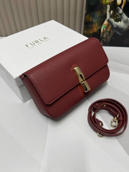 Сумка Furla женский кожа бордовый d3068830-1