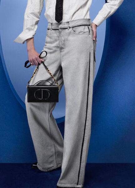 Брюки Christian Dior женский графитовый 126848-2