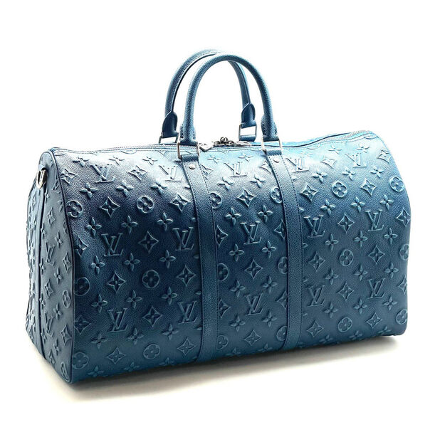 Дорожная сумка Louis Vuitton мужской кожа синий 19228-2