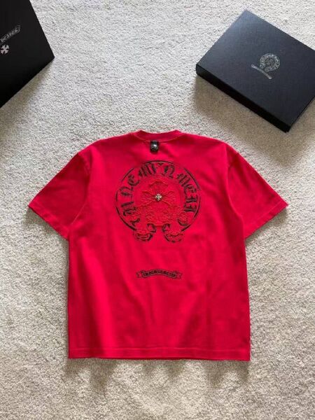 Футболка Chrome Hearts мужской бордовый c7970840-1-3