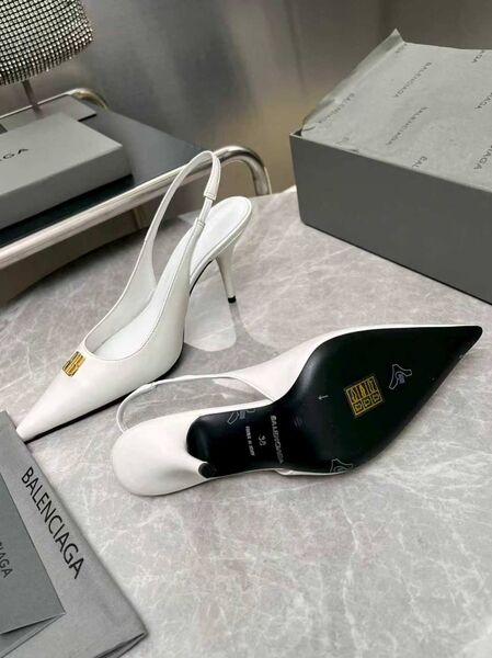 Женские туфли Balenciaga женский кожа белый w3372700-1-5