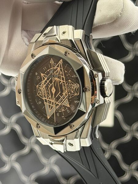 Мужские часы Hublot мужской черный b9498254-1-5