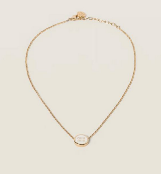 Колье Miu Miu золотой 176001