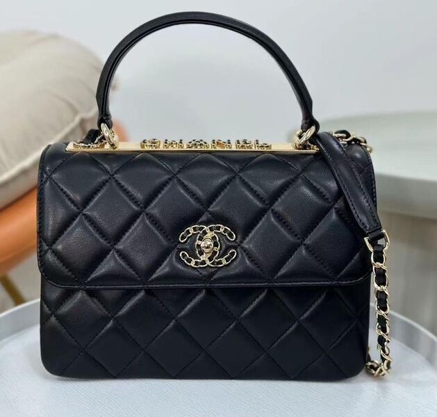 Сумка Chanel женский кожа черный 118804
