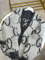 Кардиган Gucci женский вязаная ткань графитовый 162496-4