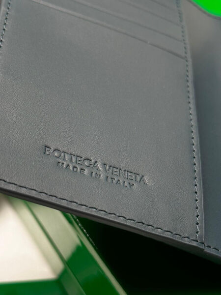 Мужская обложка на паспорт Bottega Veneta мужской кожа синий 115791-4