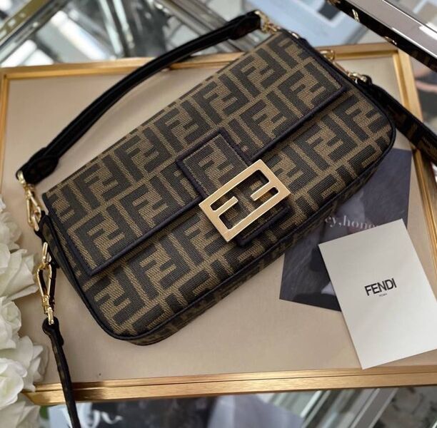 Сумка Fendi Baguette женский текстиль 97626