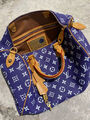Сумка Louis Vuitton женский кожа синий 195027-7