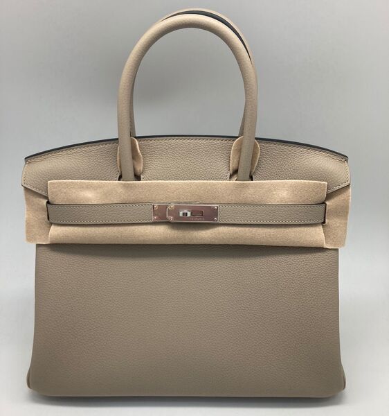 Сумка Hermès Birkin 30 ручная работа женский кожа бежевый 100593