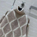 Свитер Bottega Veneta женский вязаная ткань бежевый 165908-3