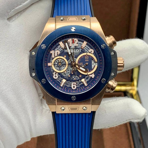 Мужские часы Hublot Big Bang синий 155571-2